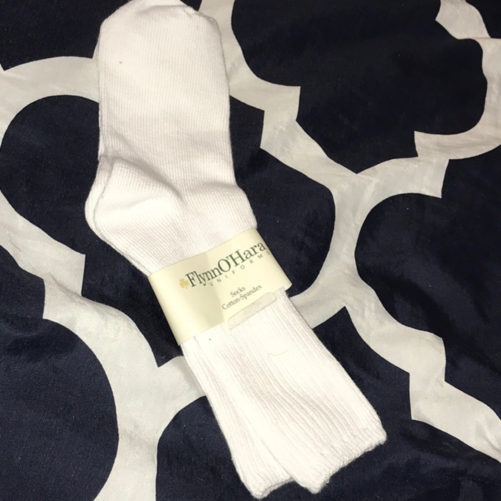 Never worn Flynn O’Hara Uniform crew white socks